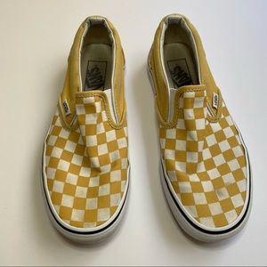Yellow Checkered Vans